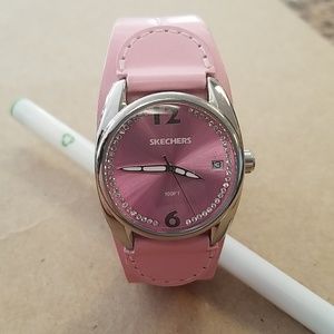 Skechers Pink Leather Watch